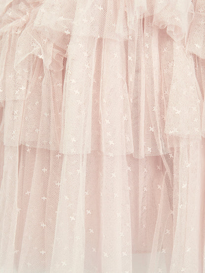 Needle & Thread Girls Elia Tulle Dress in Pink
