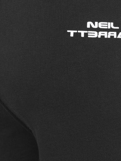Neil Barrett 男童短裤 - 火焰印花百慕大短裤
