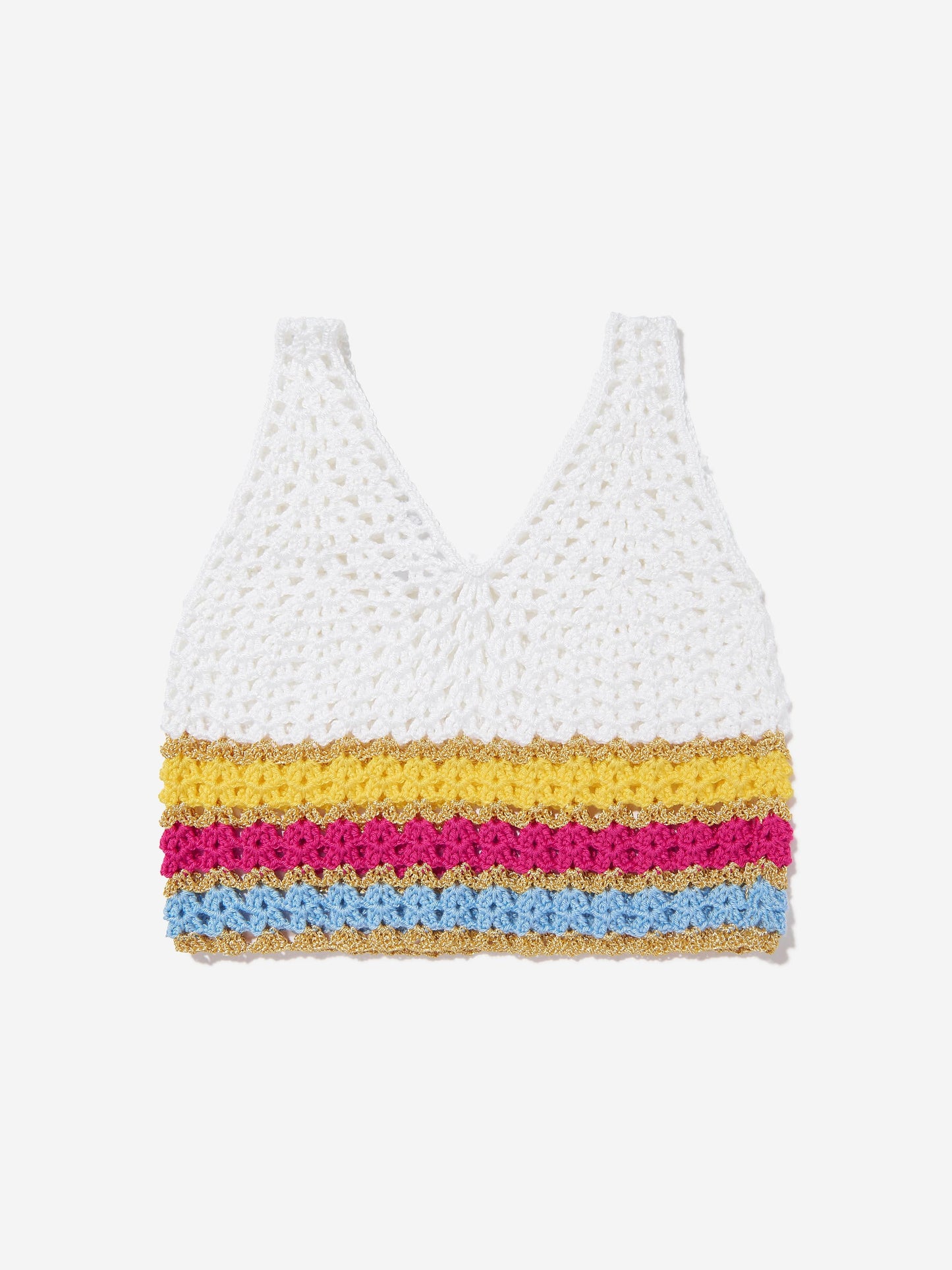 Girls Lavera Crop Top in White