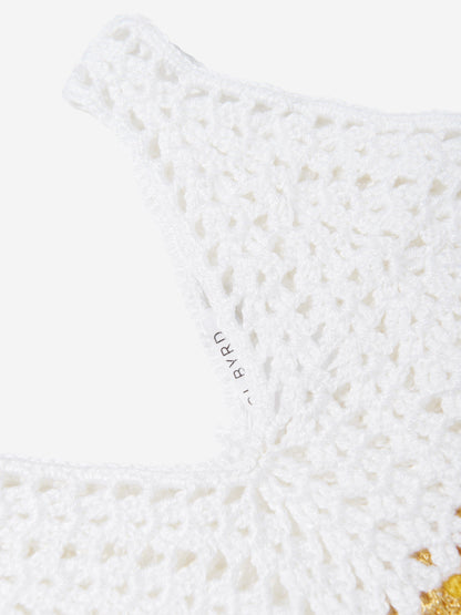 Girls Lavera Crop Top in White