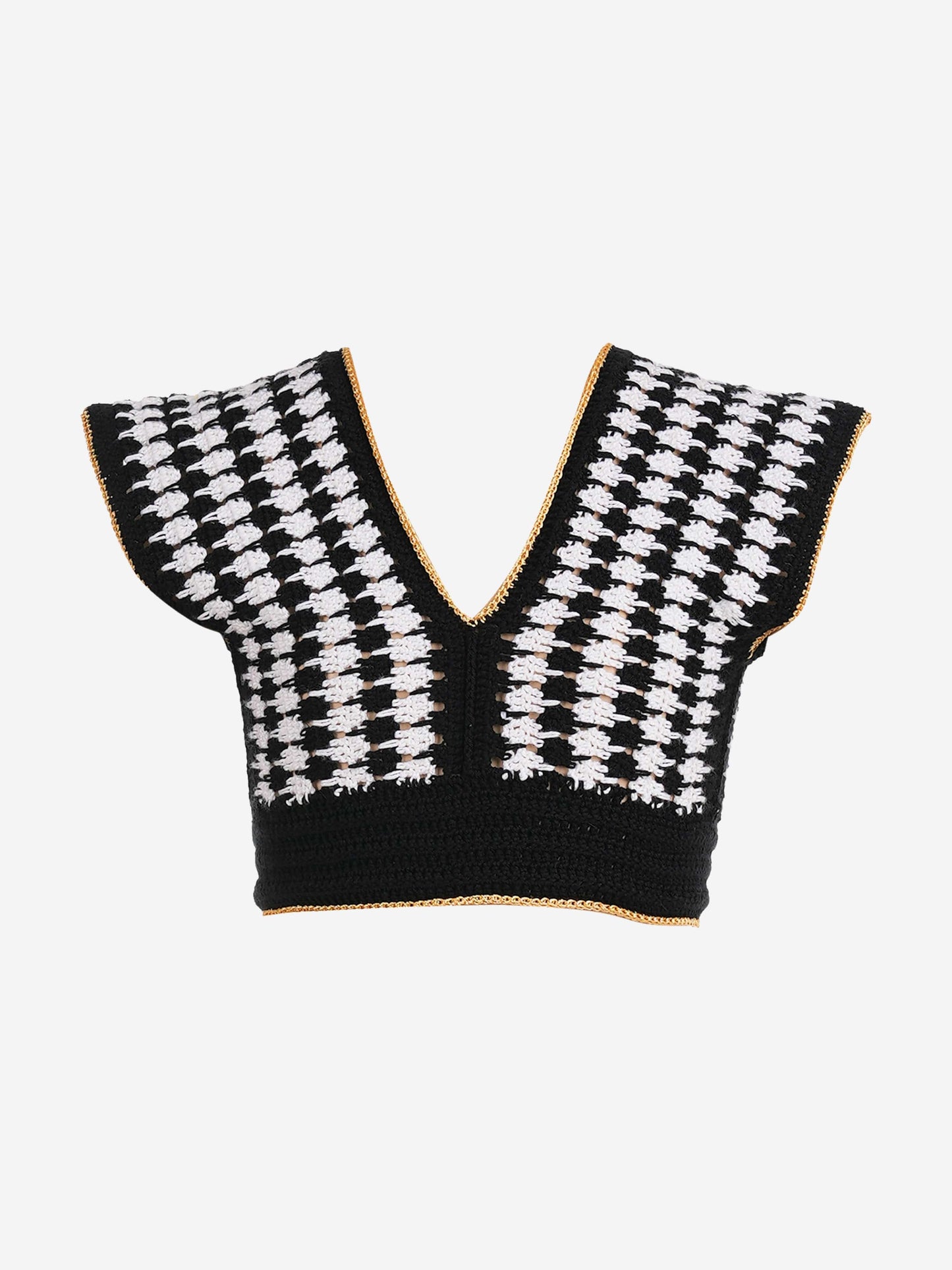 Girls Garnet Crop Top in Black