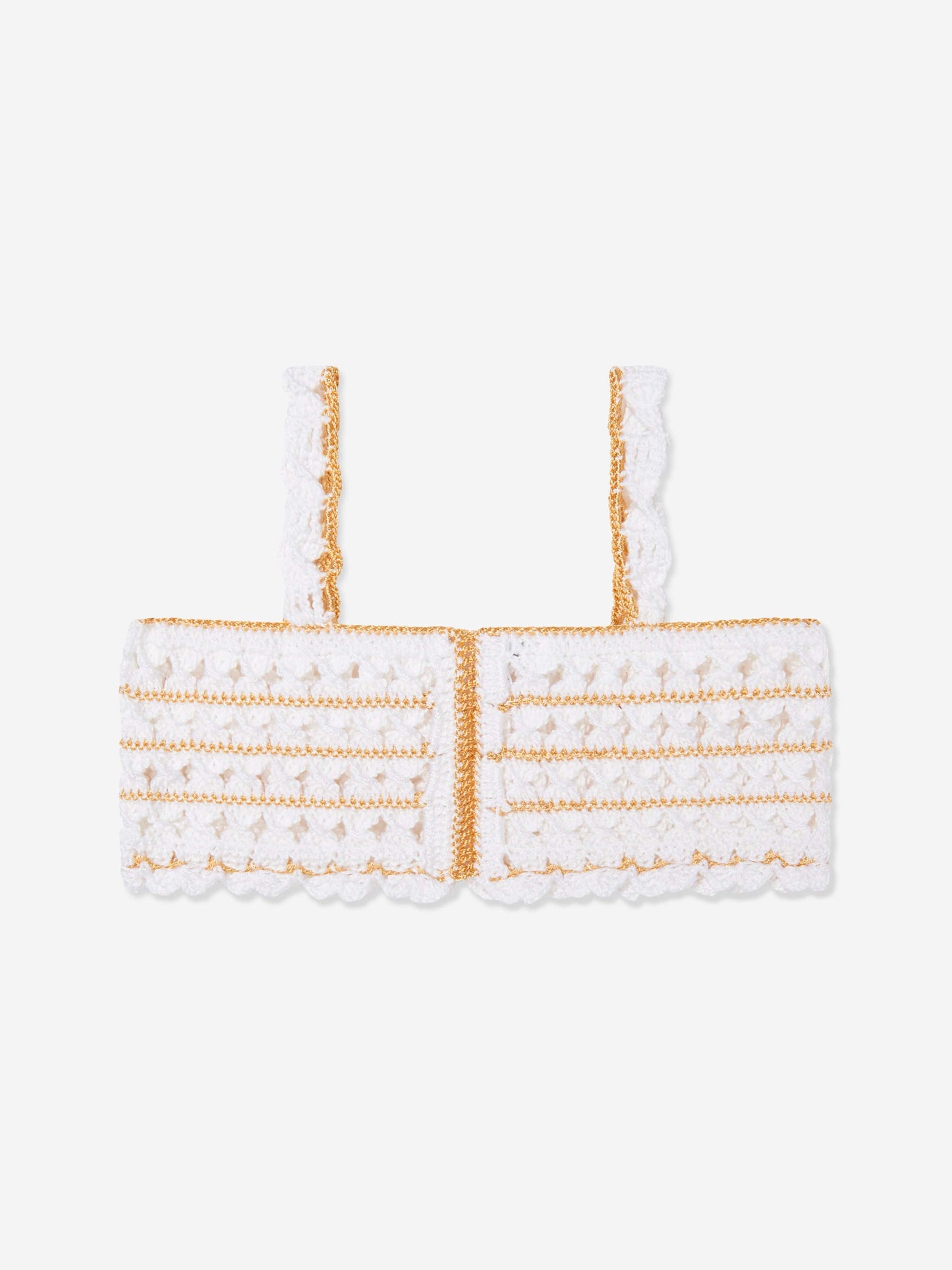 Girls Avira Crop Top in White