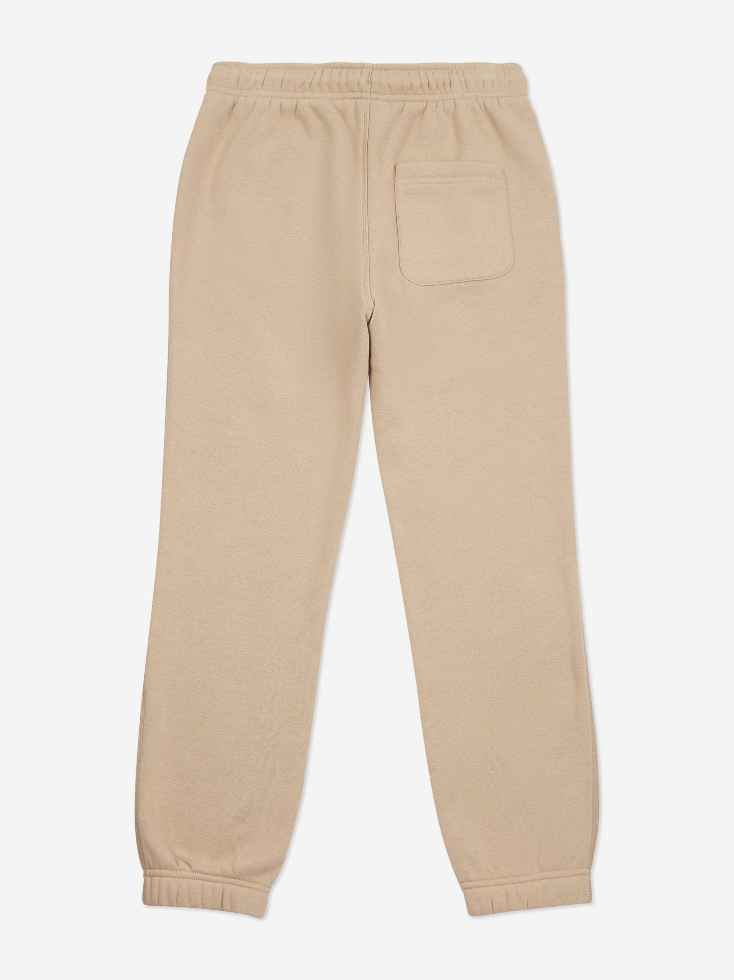 New Balance Boys Brush Back Small Logo Joggers in Beige