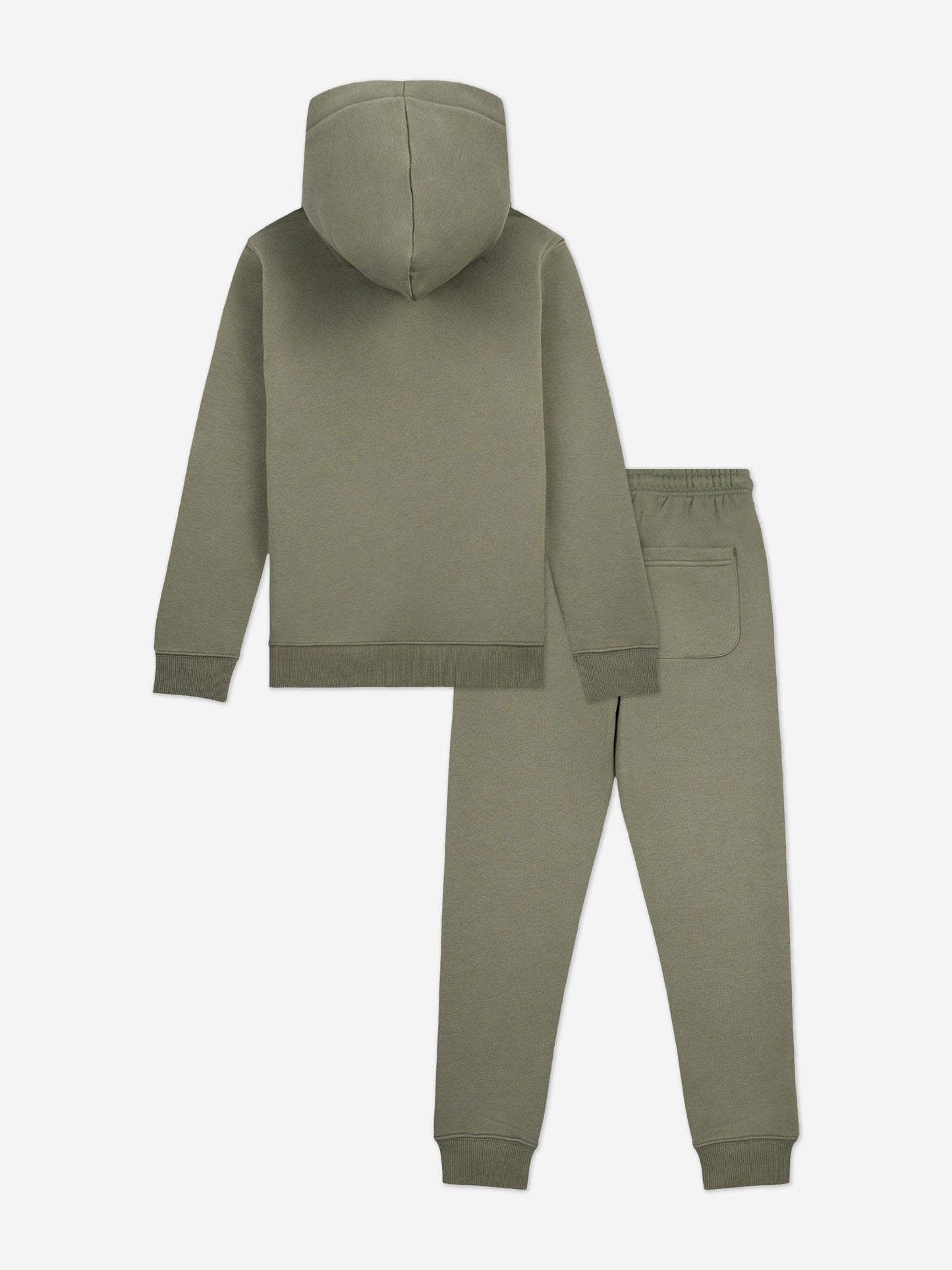 New Balance Boys Brush Back Stacked Logo Tracksuit in Green
