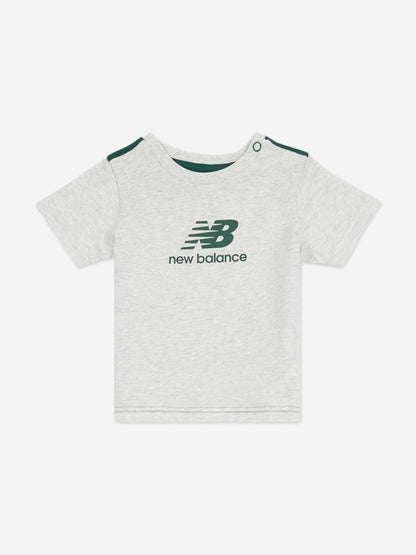 New Balance Baby Boys T-Shirt and Joggers Set in Green