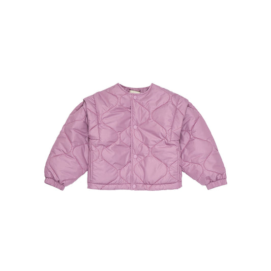 女童丁香紫棉服