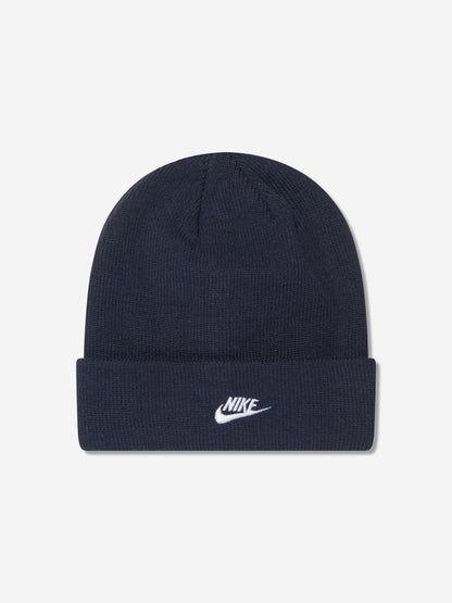 Nike Boys Futura Beanie Hat And Gloves Set in Navy