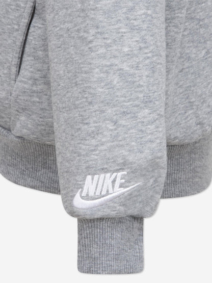 Nike Kids NSW Club Fleece Hoodie in Grey