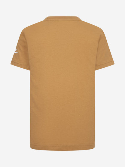 Nike Kids Club Seasonal Jersey T-Shirt in Beige