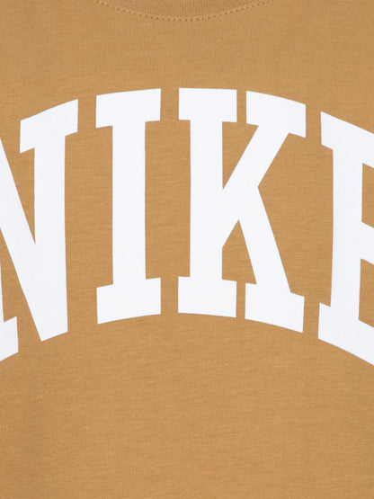 Nike Kids Club Seasonal Jersey T-Shirt in Beige