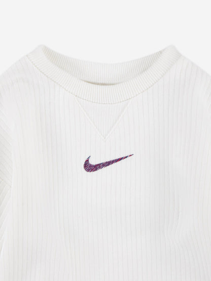 Nike Baby Readyset Romper in Ivory
