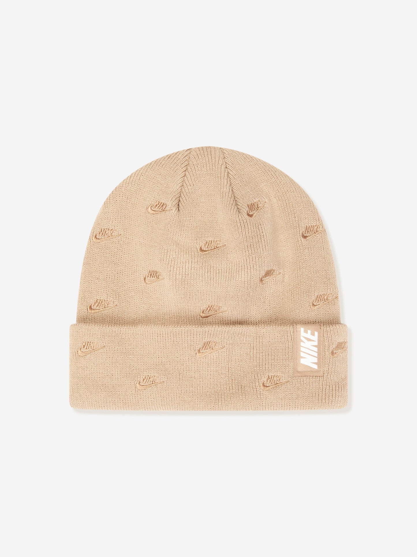 Kids Futura Beanie and Glove Set in Beige