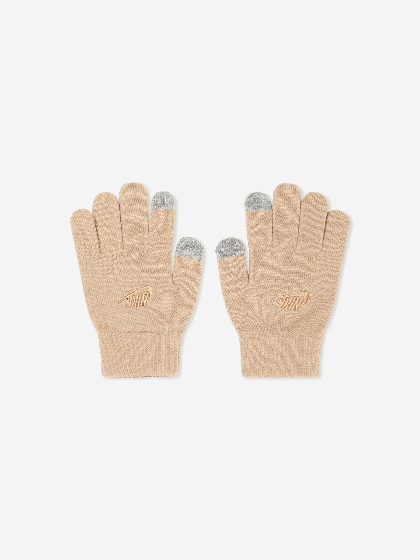 Kids Futura Beanie and Glove Set in Beige