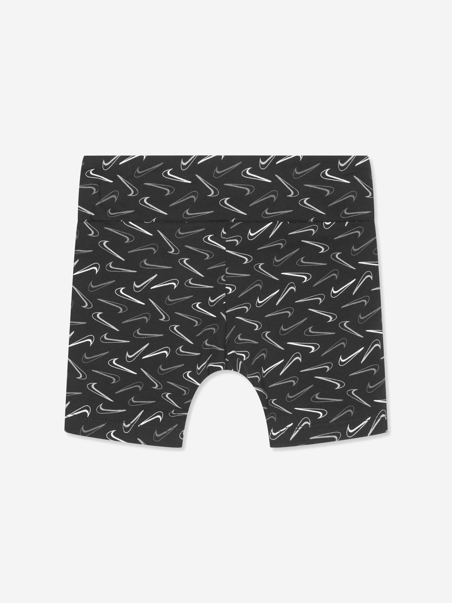 Nike 女童 Swoosh Logo 自行车短裤（黑色）