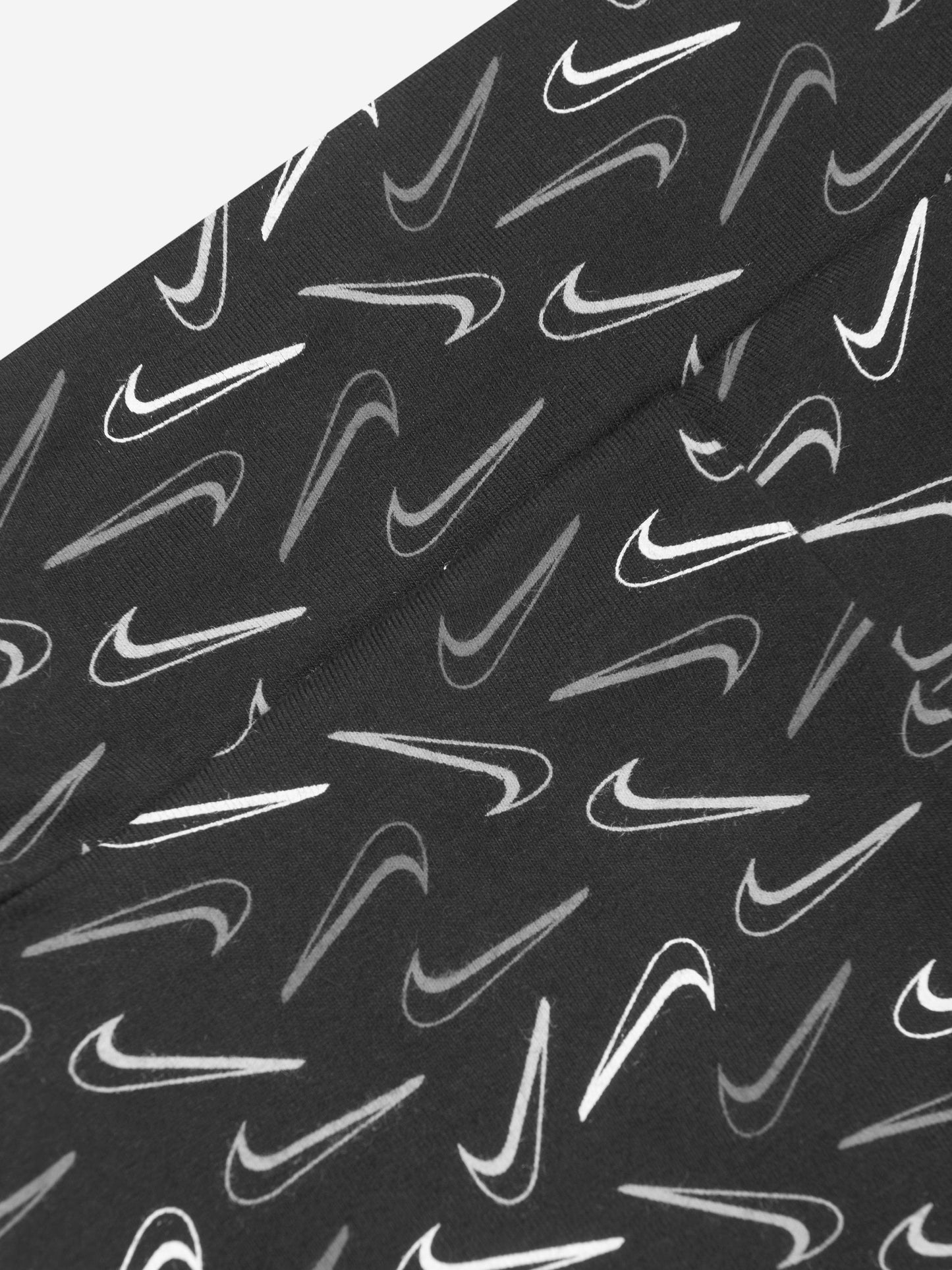 Nike 女童 Swoosh Logo 自行车短裤（黑色）
