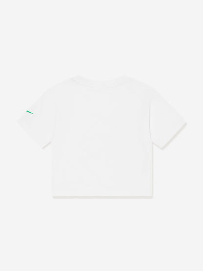 Nike 女童 Meta Morph Boxy 图案 T 恤（白色）
