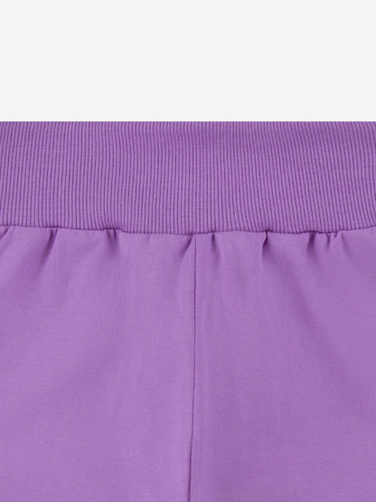Girls Jersey Shorts in Purple