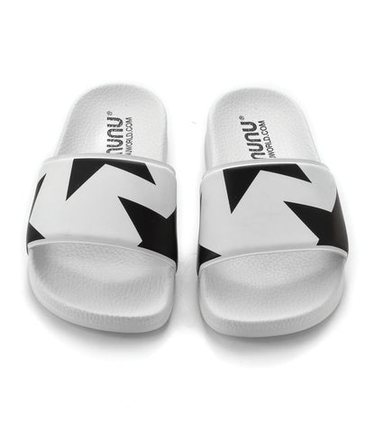 Girls White & Black Sandals