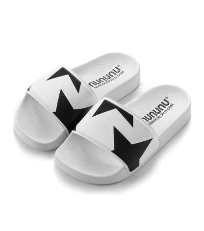 Girls White & Black Sandals