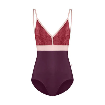 女士酒红色"Zoe/N-Opera/CV-Garnet/T-Petal/T-Petal"芭蕾舞连体衣