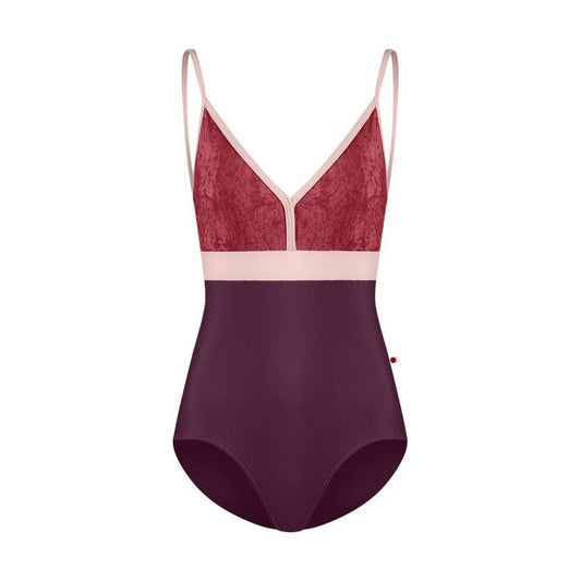 女士酒红色"Zoe/N-Opera/CV-Garnet/T-Petal/T-Petal"芭蕾舞连体衣