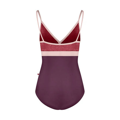 女士酒红色"Zoe/N-Opera/CV-Garnet/T-Petal/T-Petal"芭蕾舞连体衣