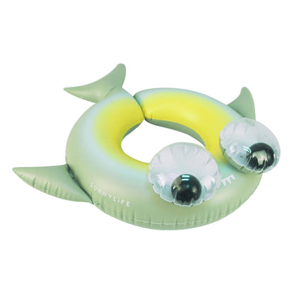 婴儿绿色怪兽游泳圈