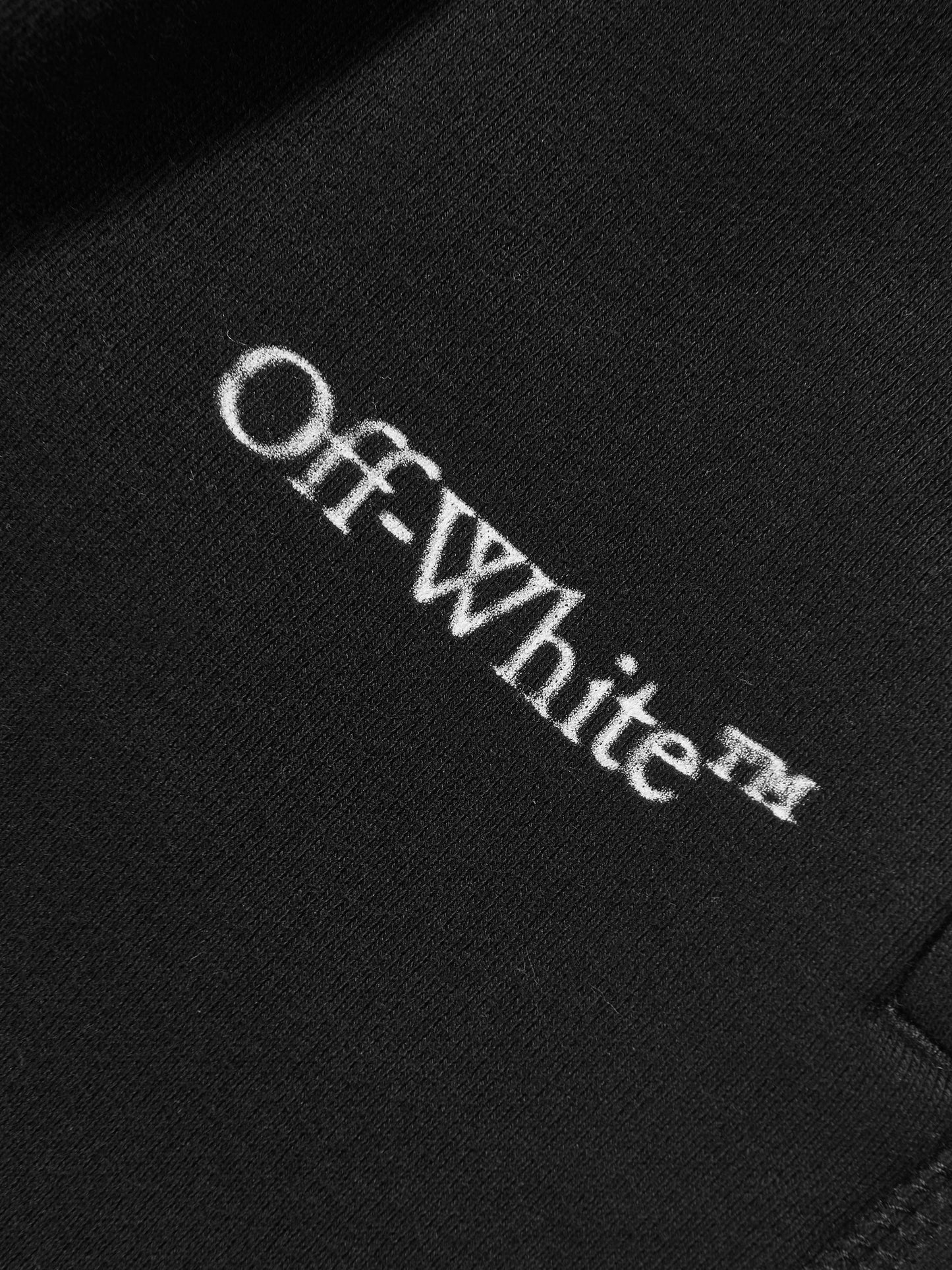Off-White 男童黑色 Bookish Bit Logo 慢跑裤