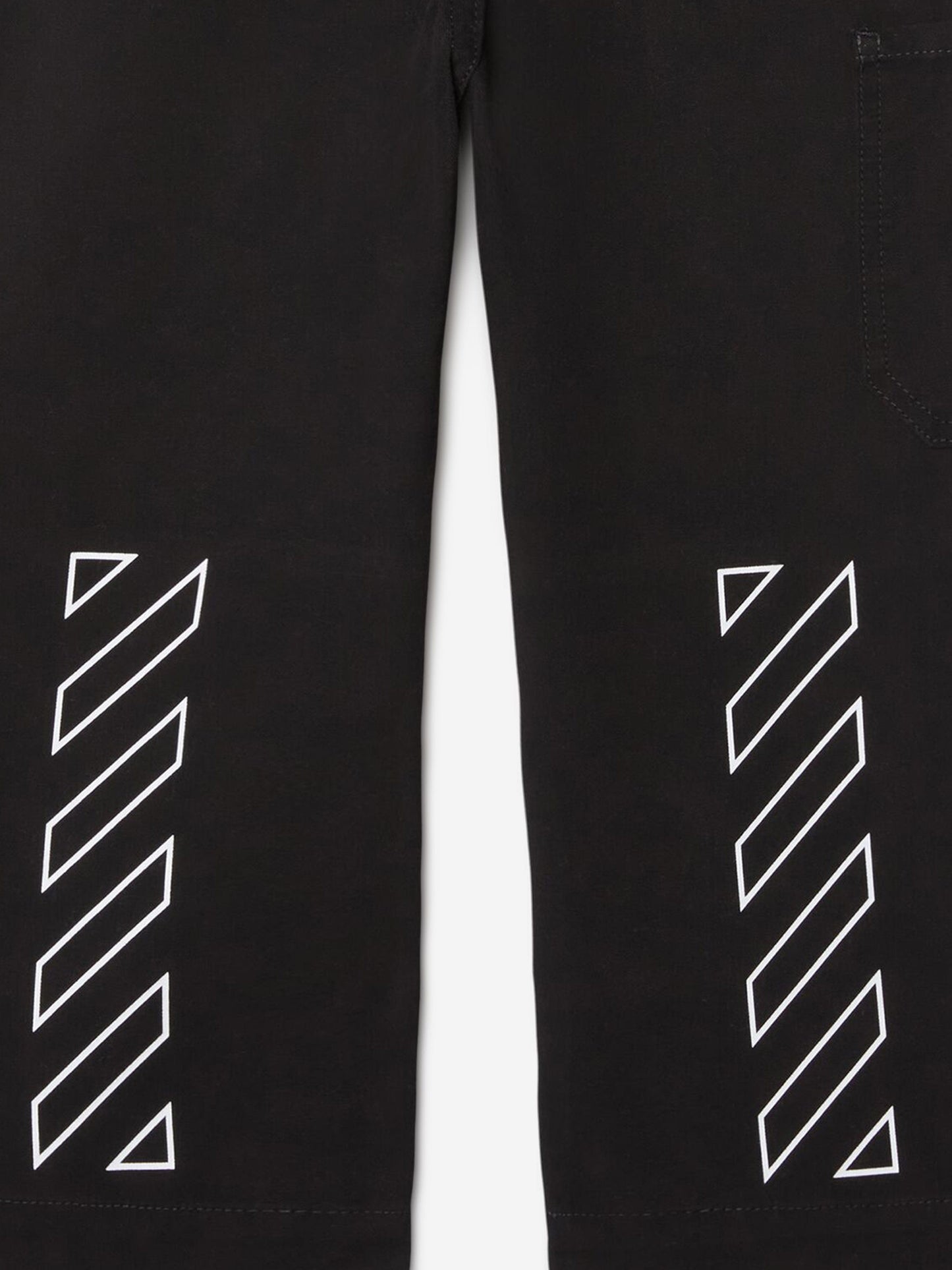 Off-White Boys Off Stamp Clear Worker Trousers in Black