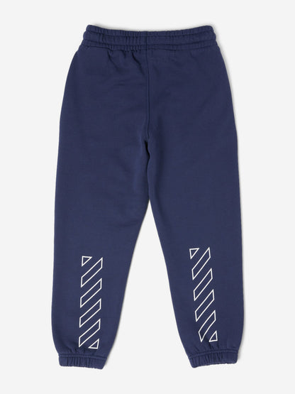 Off-White Kids Bookish Diagonal Joggers in Blue