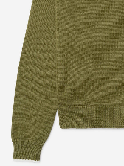 Off-White Boys Bookish Knit Jumper in Green