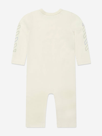 Baby Boys Bookish Crazy Romper in White