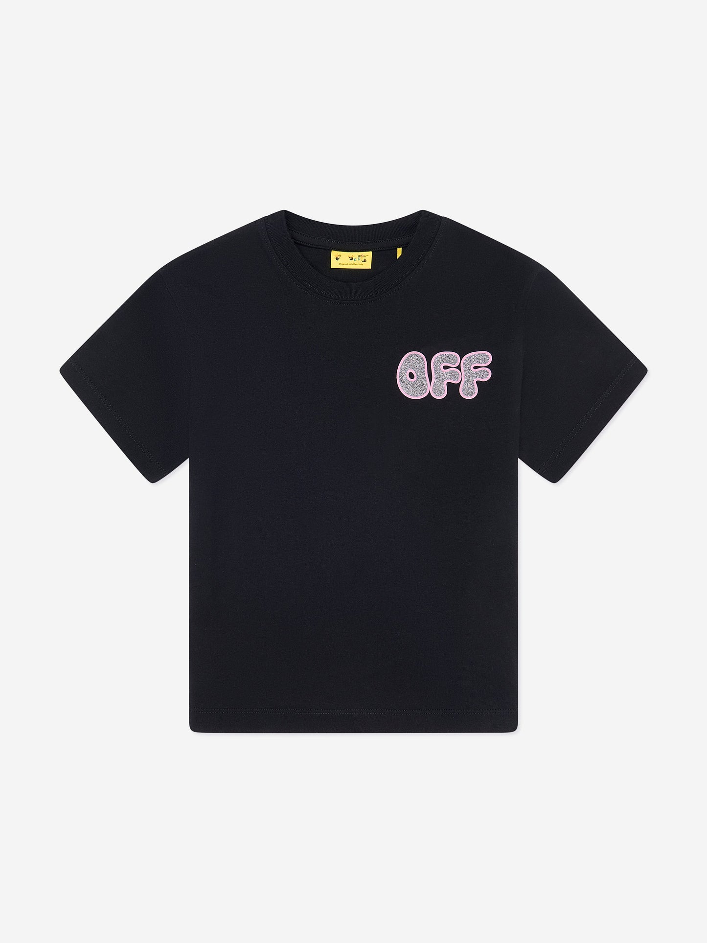 Off-White 女童 Arrow 厚 T 恤（黑色）