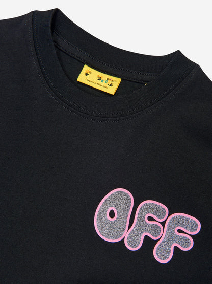 Off-White 女童 Arrow 厚 T 恤（黑色）