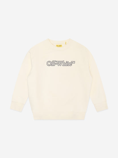 Off-White 女童大书呆子运动衫（象牙色）