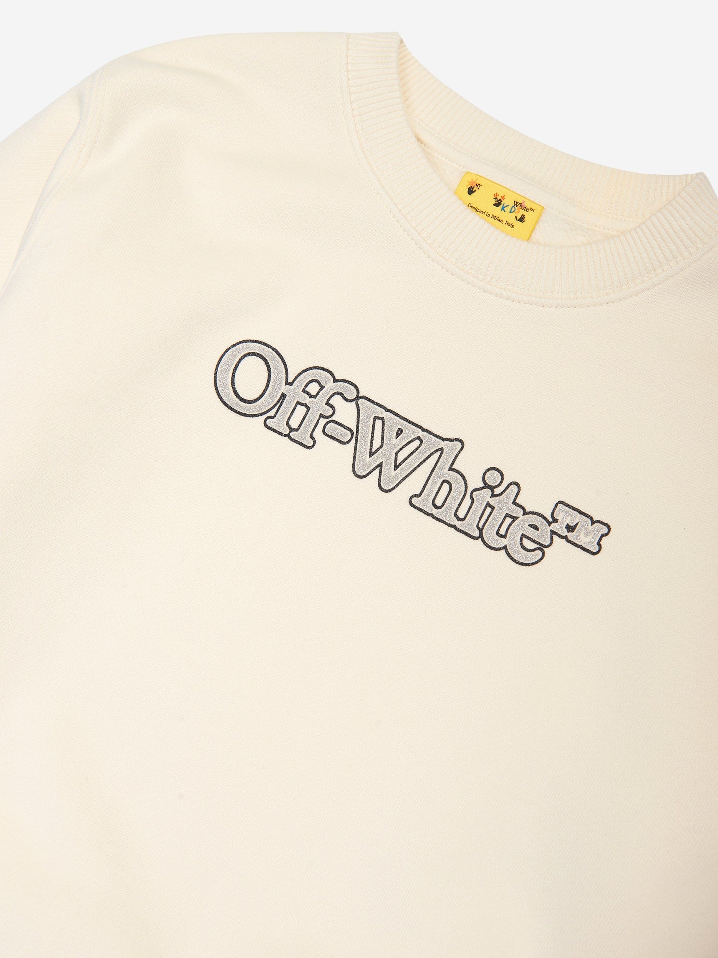 Off-White 女童大书呆子运动衫（象牙色）