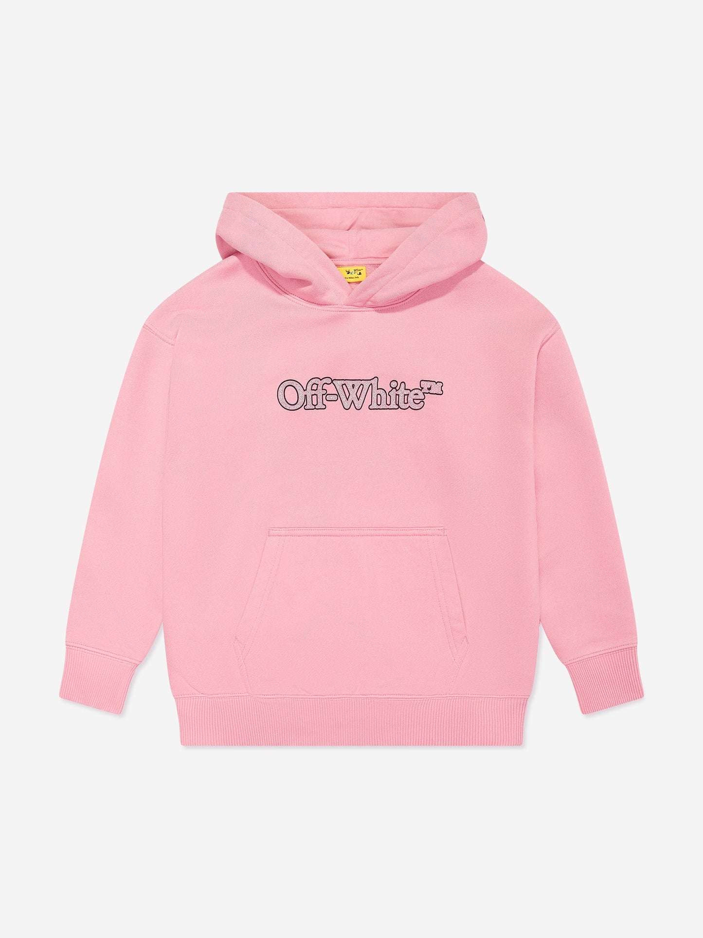 Off-White 女童粉色大书呆子连帽衫