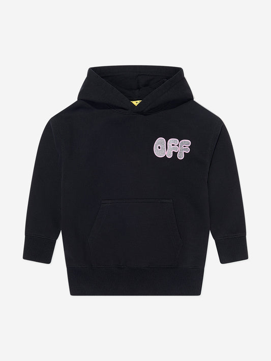 Off-White 女童 Arrow 厚连帽衫（黑色）