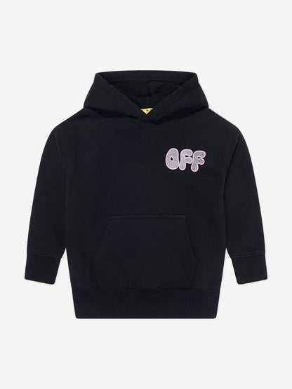Off-White 女童 Arrow 厚连帽衫（黑色）