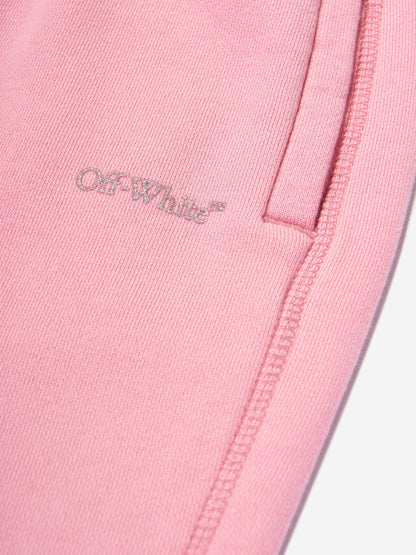 Off-White 女童粉色书呆子慢跑裤