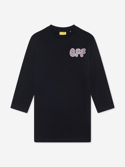 Off-White 女童 Arrow 黑色厚重连衣裙