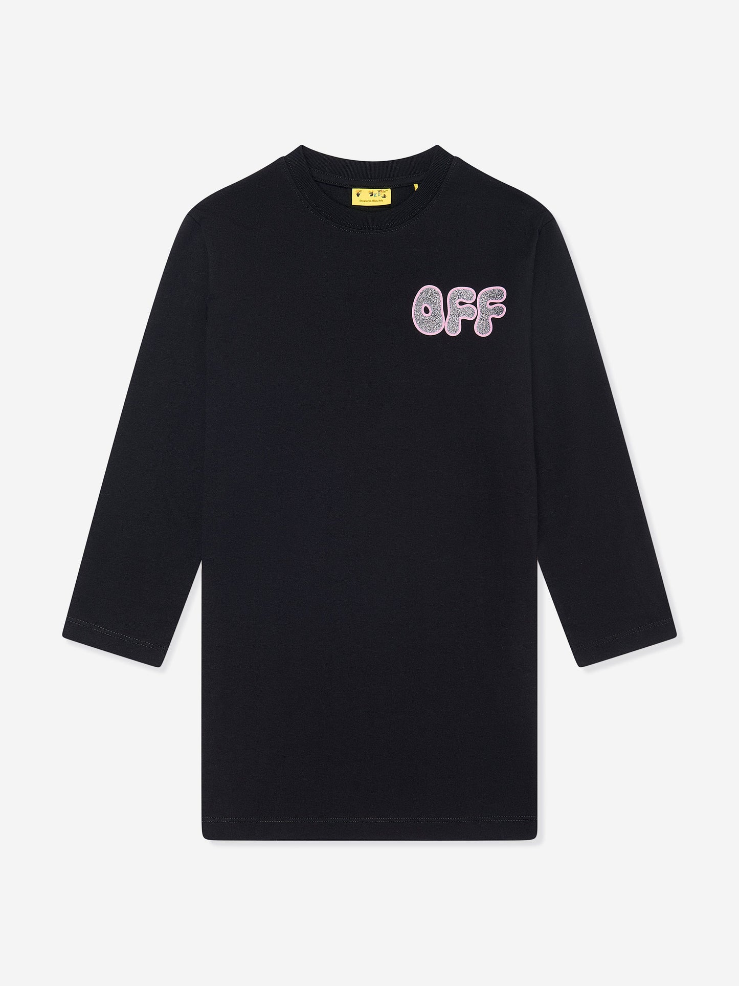 Off-White 女童 Arrow 黑色厚重连衣裙