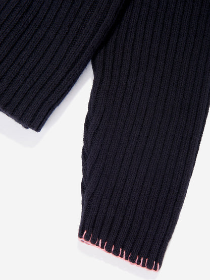 Off-White 女童 Off Stamp 透明罗纹套衫（黑色）