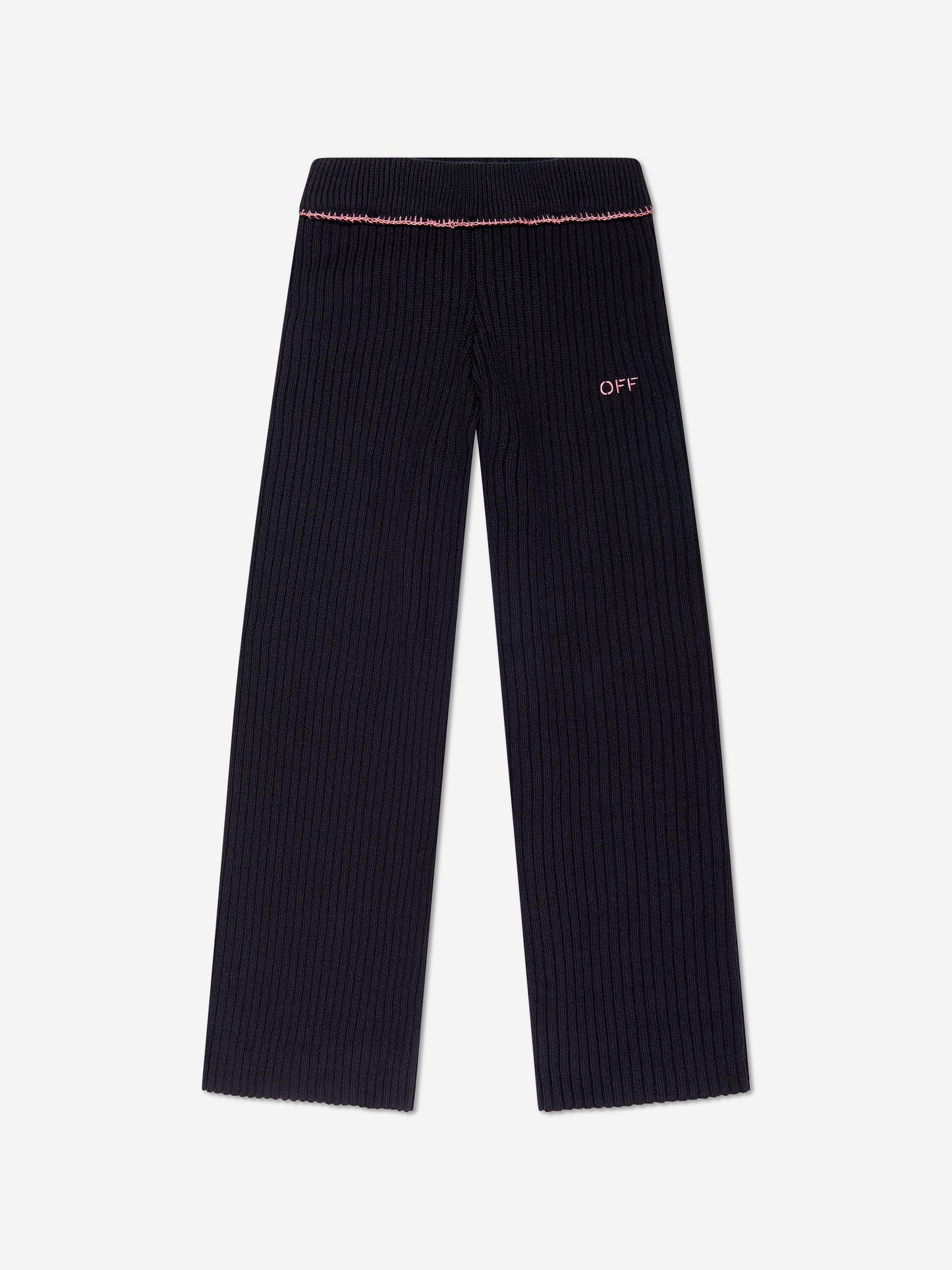Off-White 女童 Off Stamp 透明罗纹套衫（黑色）
