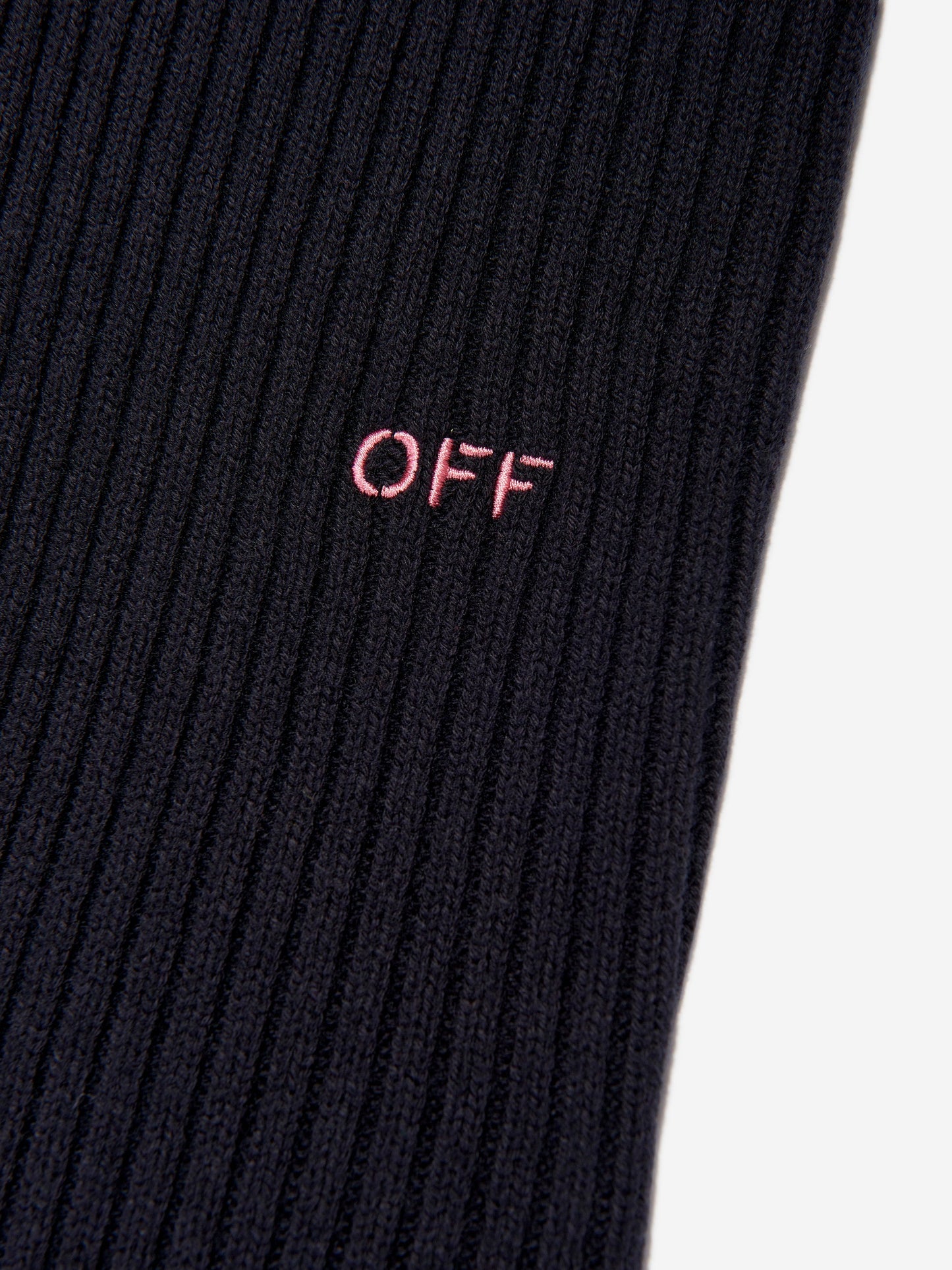 Off-White 女童 Off Stamp 透明罗纹套衫（黑色）