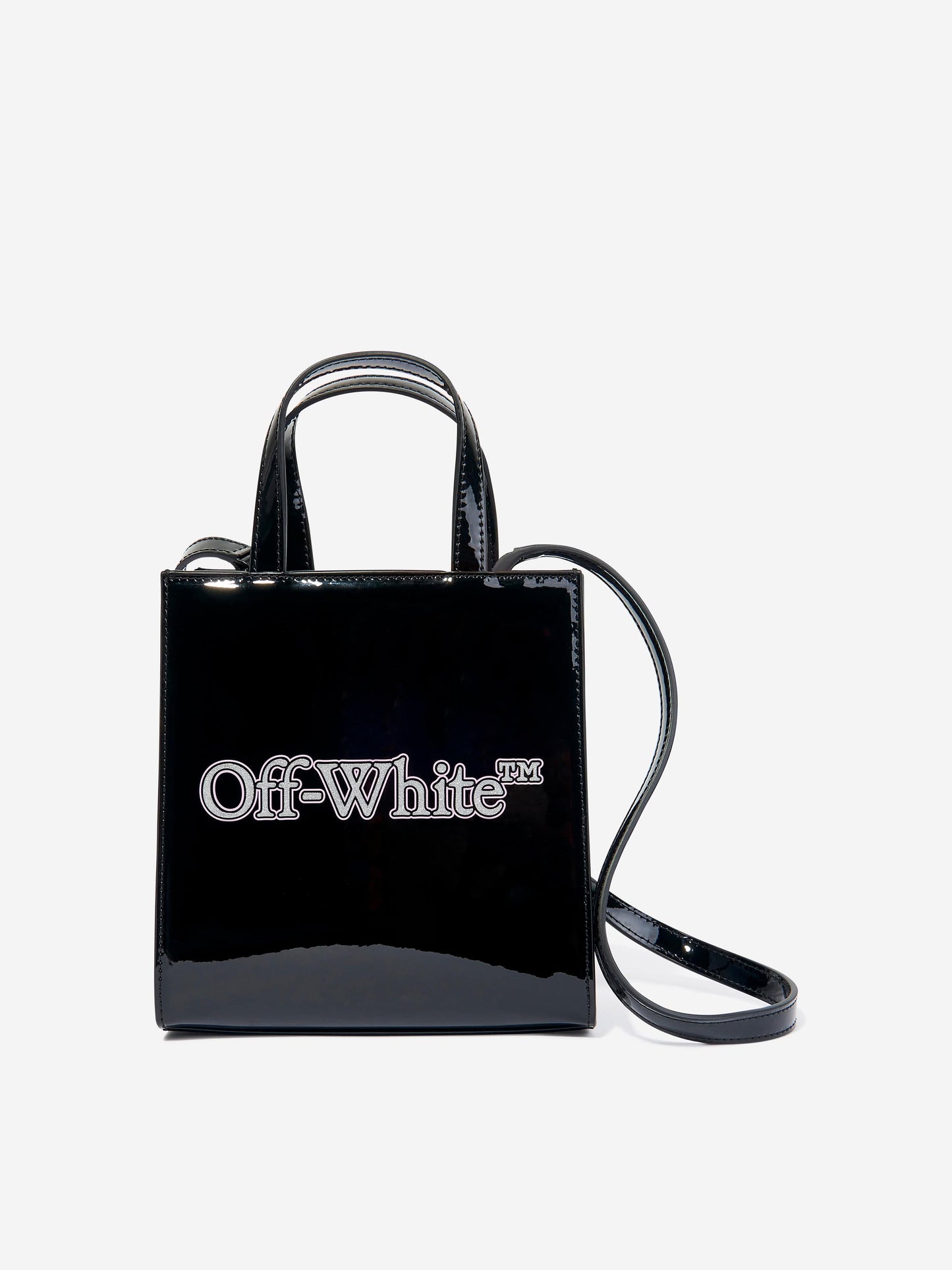 Off-White Girls 黑色大号书呆子迷你包（18厘米）