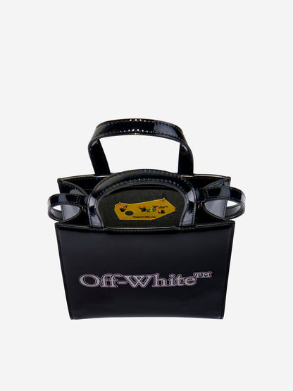 Off-White Girls 黑色大号书呆子迷你包（18厘米）