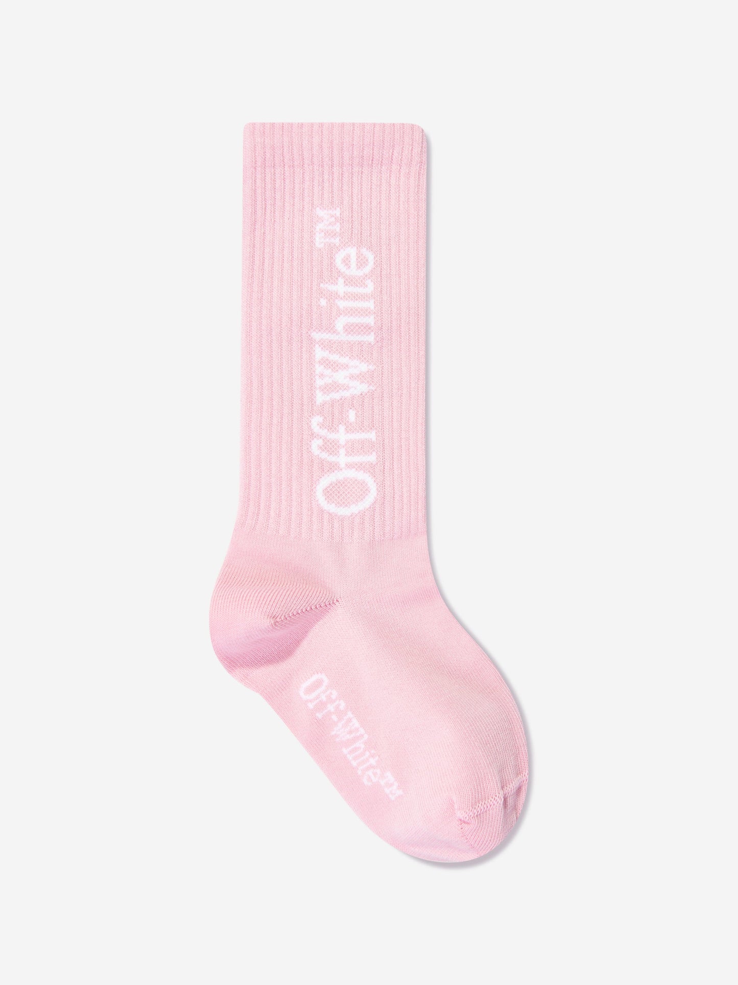 Off-White 女童粉色书呆子长袜