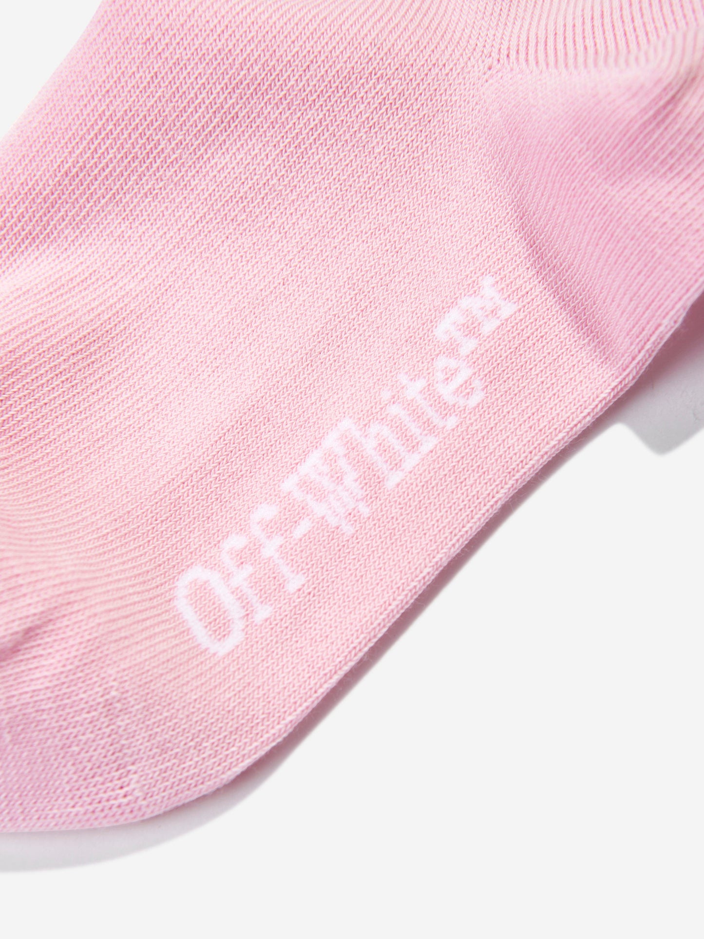 Off-White 女童粉色书呆子长袜
