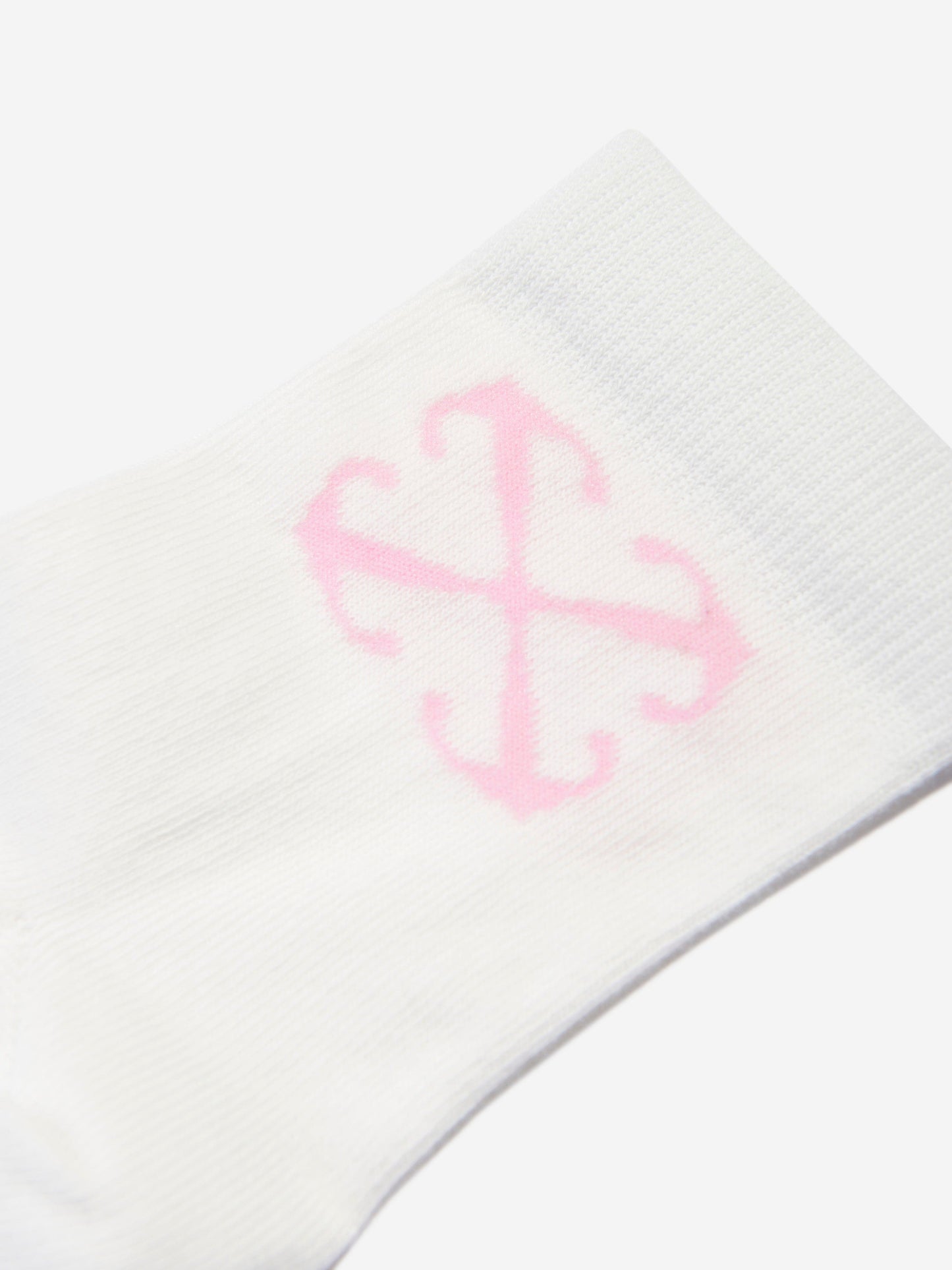 Off-White 女童 Arrow 中高筒袜（白色）